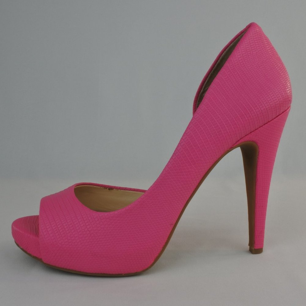 Jessica Simpson Pink High Heel Peep Toe, CIAN, Size 10M